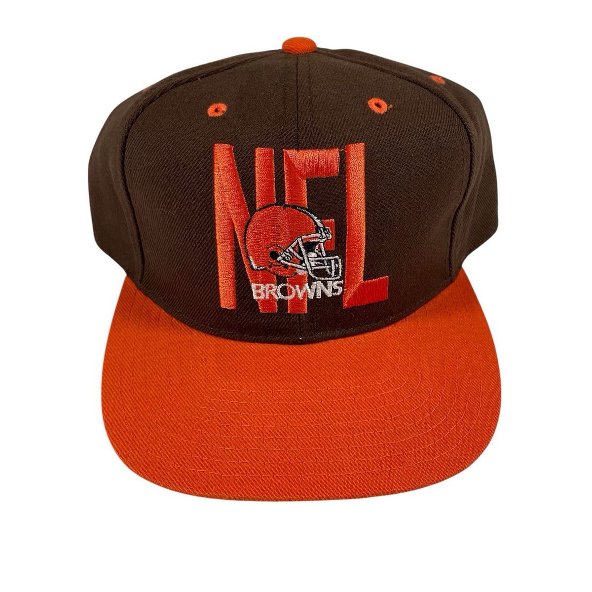 Vintage 90s Cleveland Browns Pro Player Snapback Hat brown - photo 1
