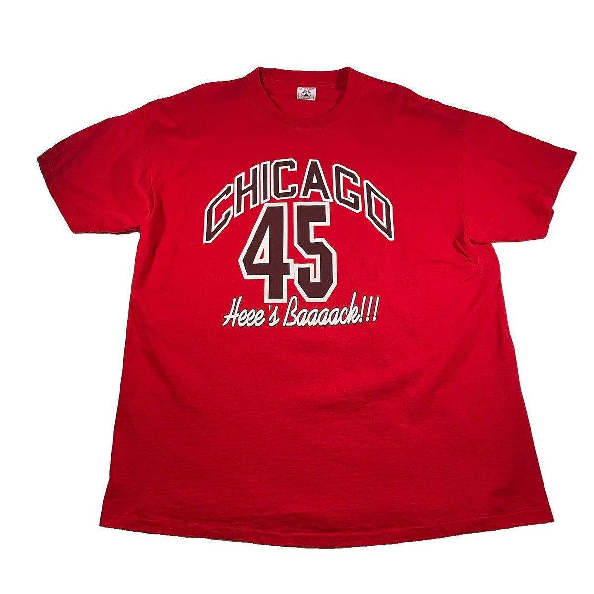 Vintage 90s Chicago Bulls Michael Jordan Delta T-Shirt red - photo 1