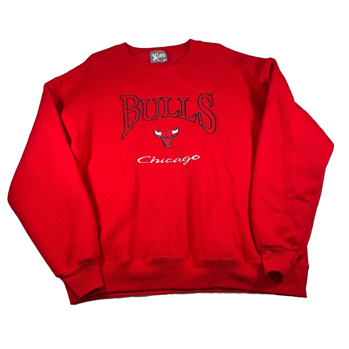 Vintage 90s Chicago Bulls Michael Jordan Lee Sport Sweatshirt red - photo 1