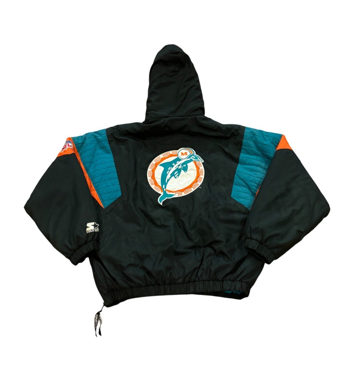 Vintage 1990 Miami Dolphins Dan Marino Starter Jacket black - photo 2