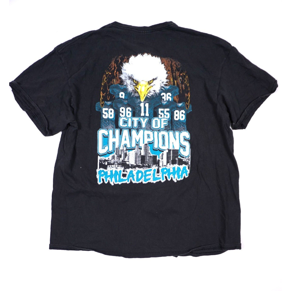 Vintage 90s Philadelphia Eagles Gildan T-Shirt black - photo 2