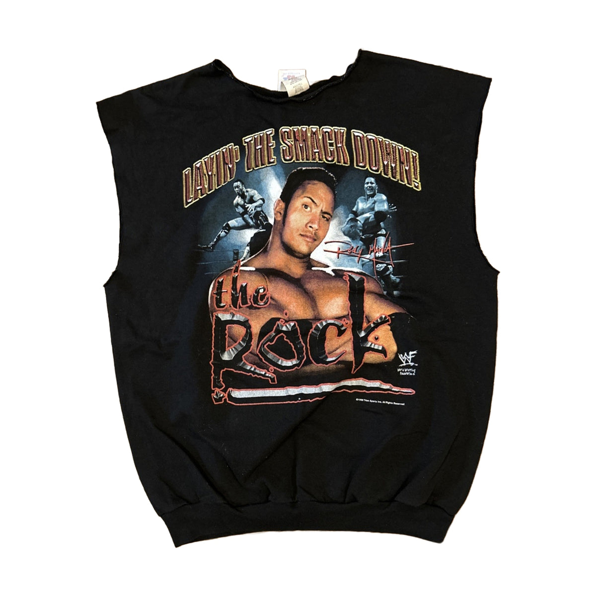 Vintage 1999 The Rock Tnt T-Shirt black - photo 1