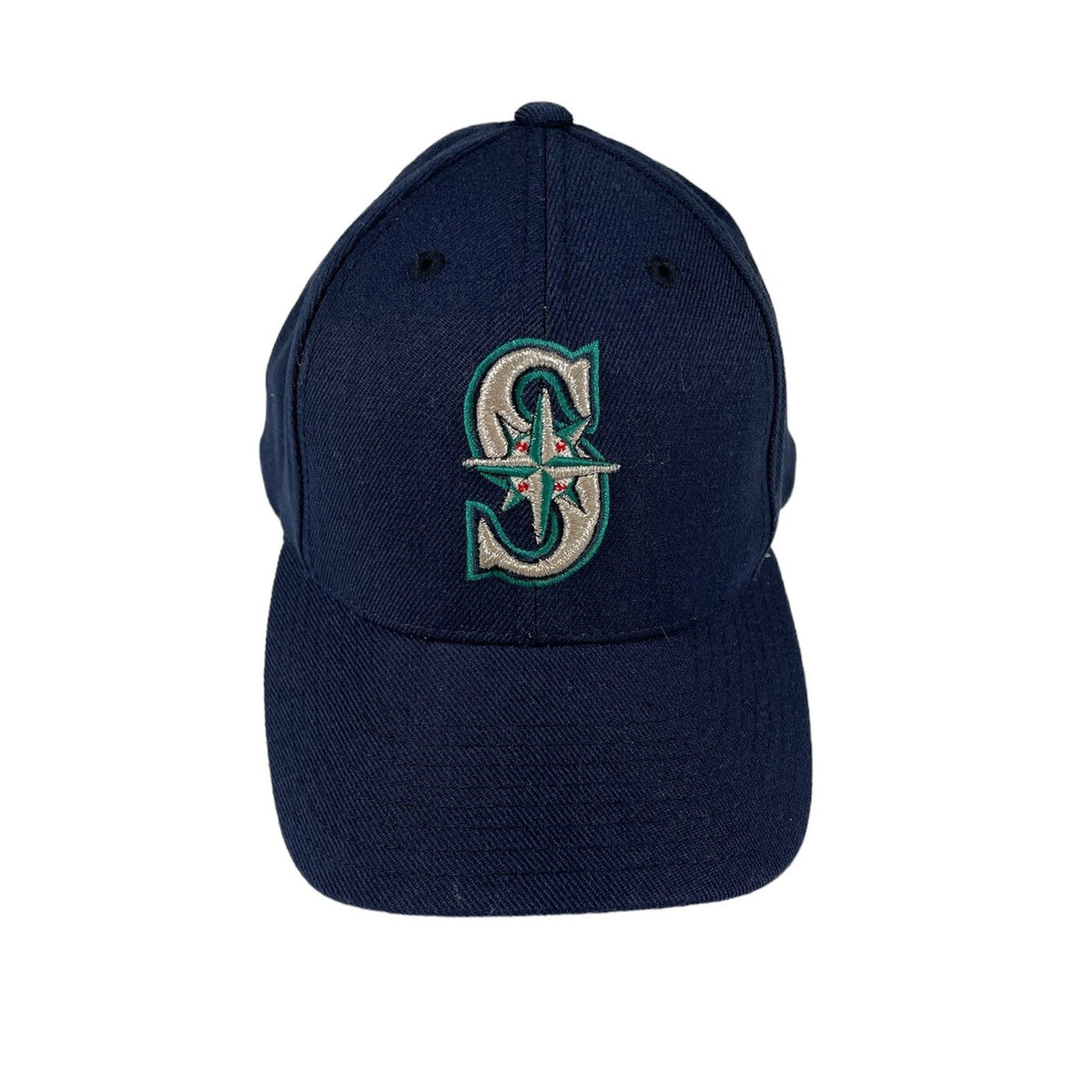 Vintage 90s Seattle Mariners Logo Athletic Snapback Hat blue - photo 1