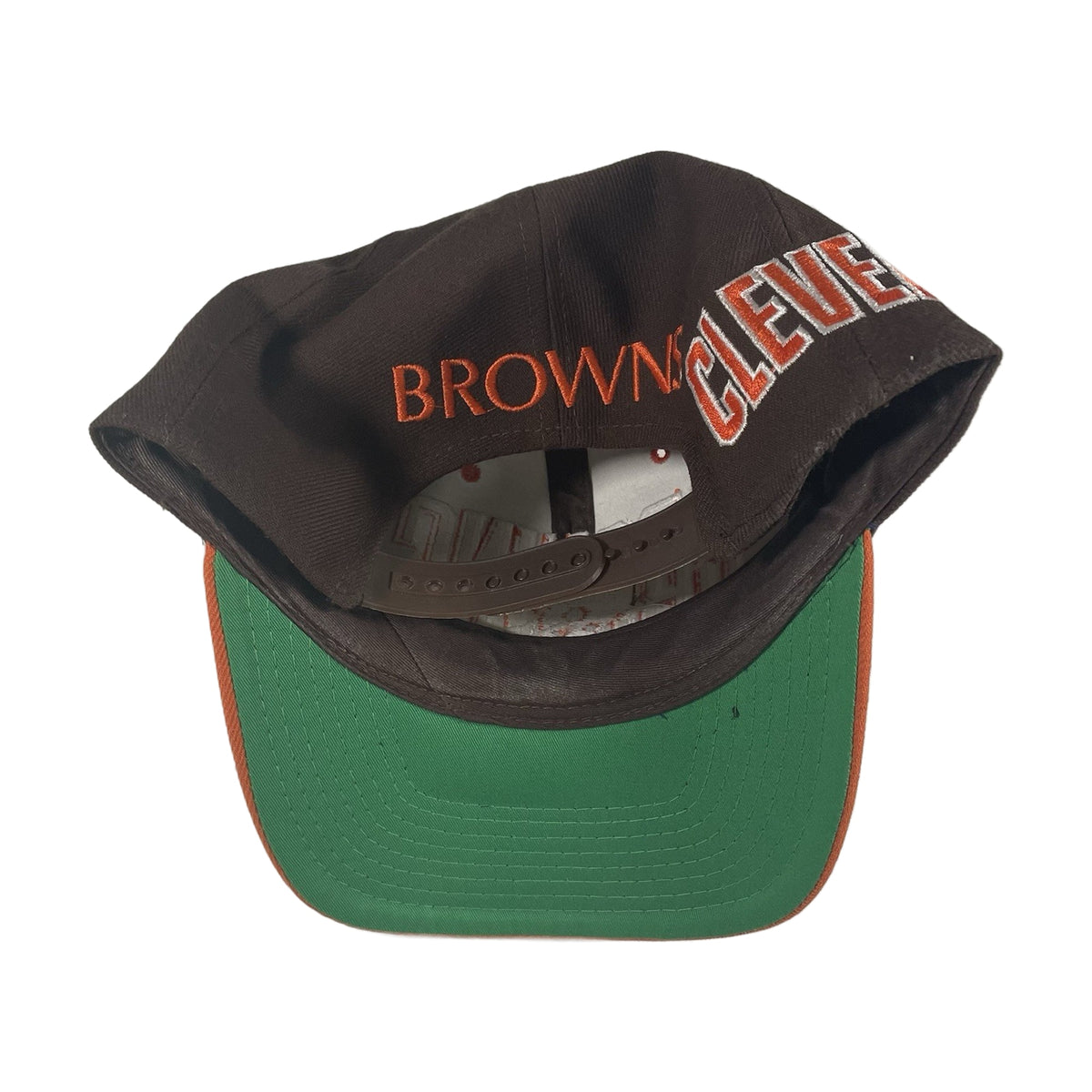 Vintage 90s Cleveland Browns Team NFL Snapback Hat brown - photo 2