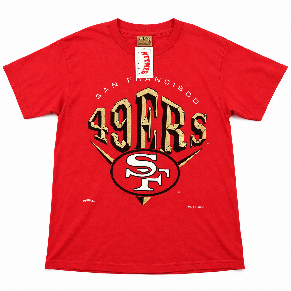 Vintage 1995 San Francisco 49ers Nutmeg Mills red deadstock T-shirt
