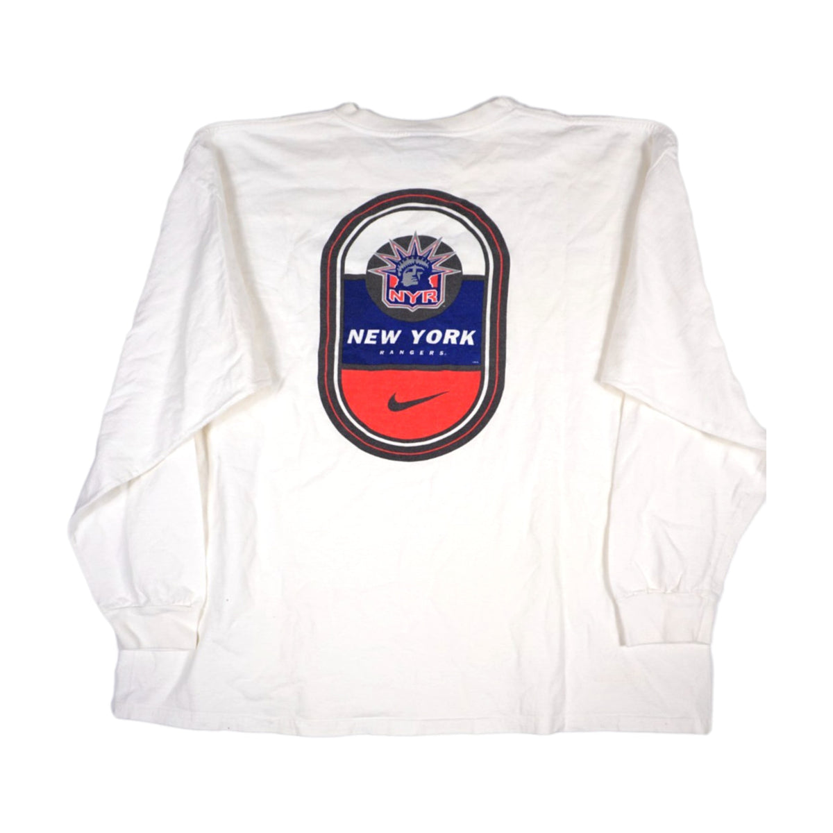 Vintage 90s New York Rangers Nike Long Sleeve T-Shirt white - photo 2