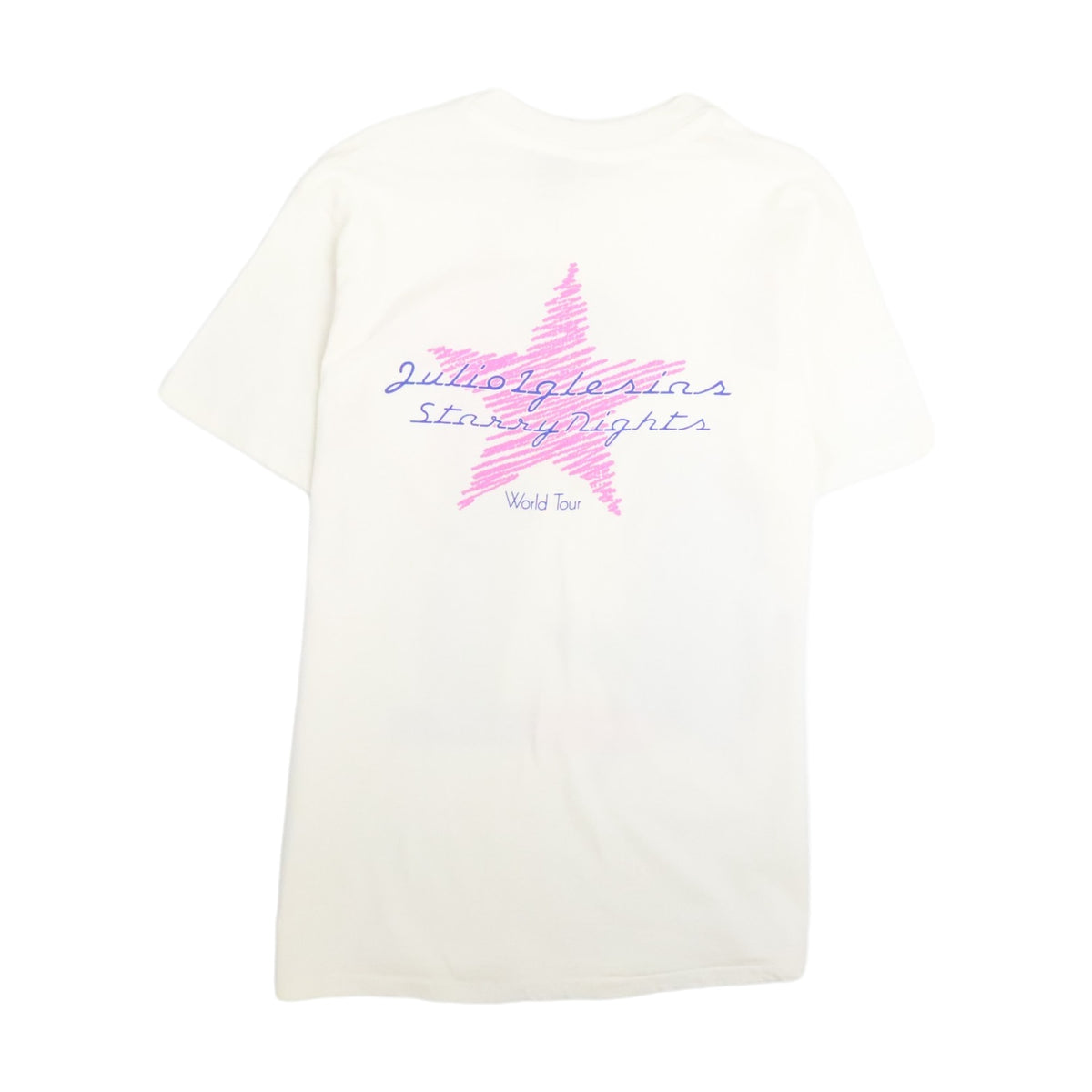 Vintage 1991 Julio Iglesias Starry Nights World Tour Hanes T-Shirt white - photo 2