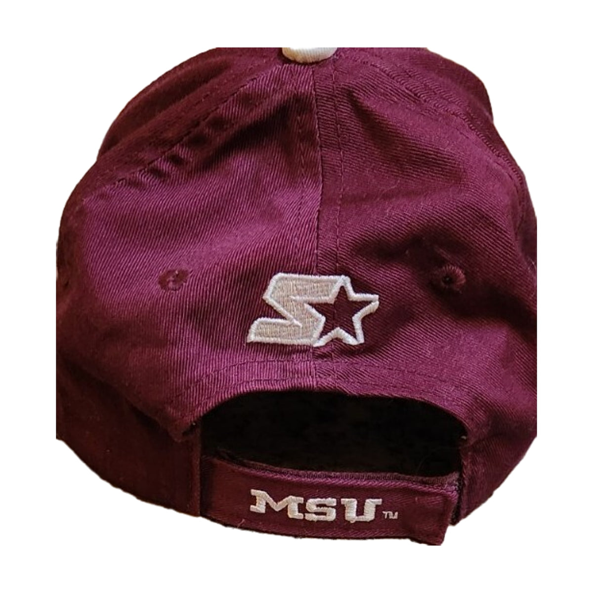 Vintage Mississippi State Bulldogs Starter Snapback Hat maroon - photo 2