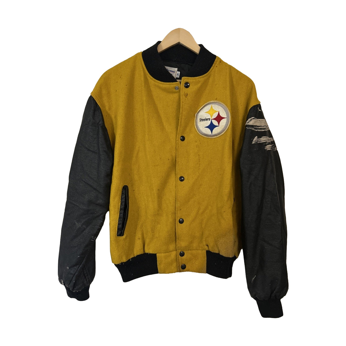 Vintage 80s Pittsburgh Steelers Chalk Line Jacket multi-color - photo 1