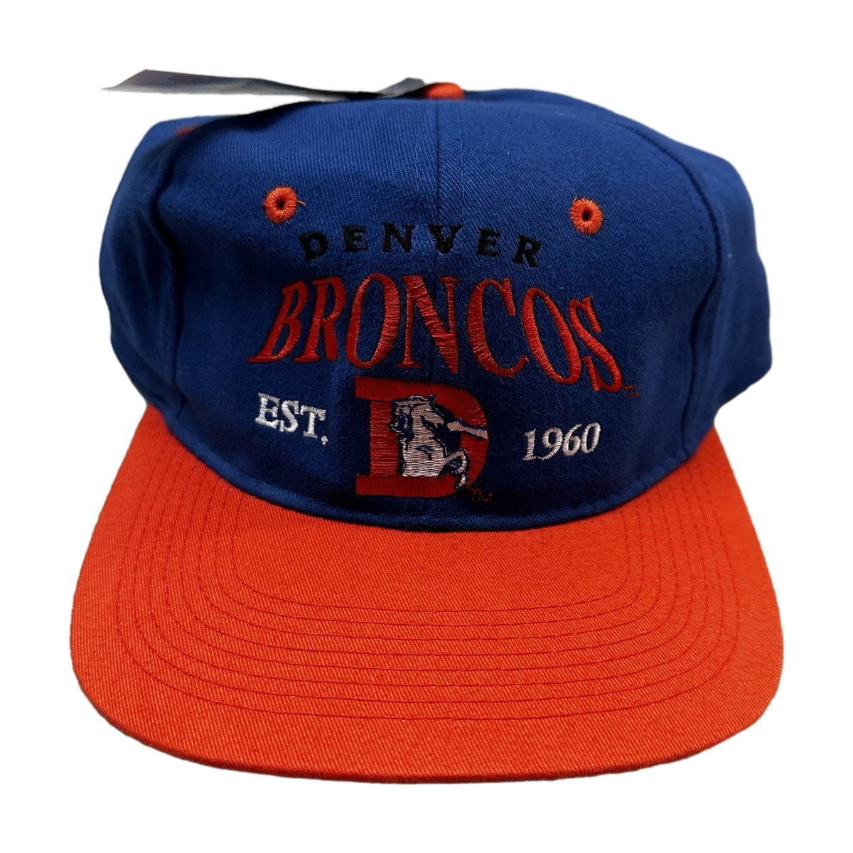 Vintage 90s Denver Broncos John Elway Drew Pearson Snapback Hat multi-color - photo 1