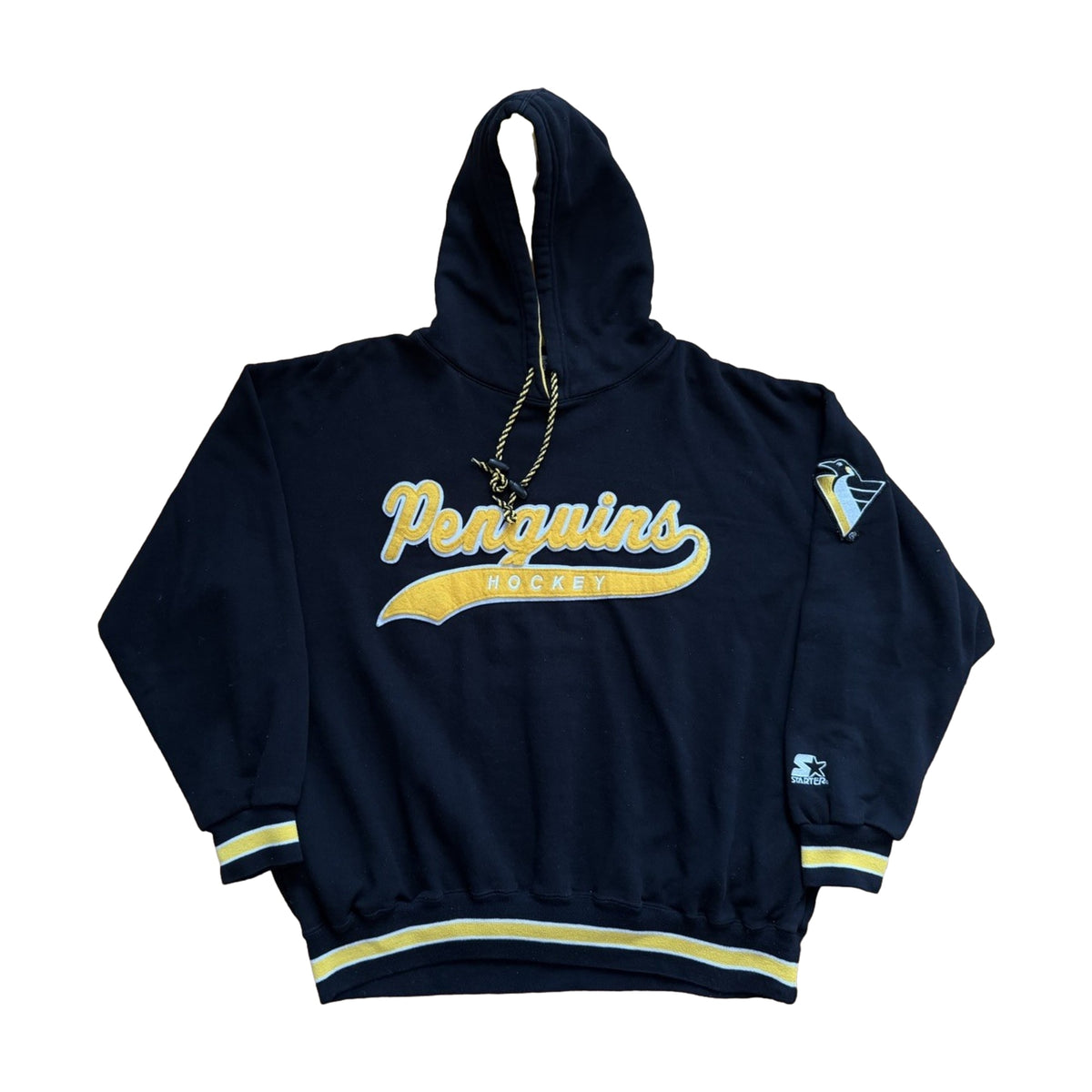 Vintage 90s Pittsburgh Penguins Mario Lemieux Starter Sweatshirt black - photo 1