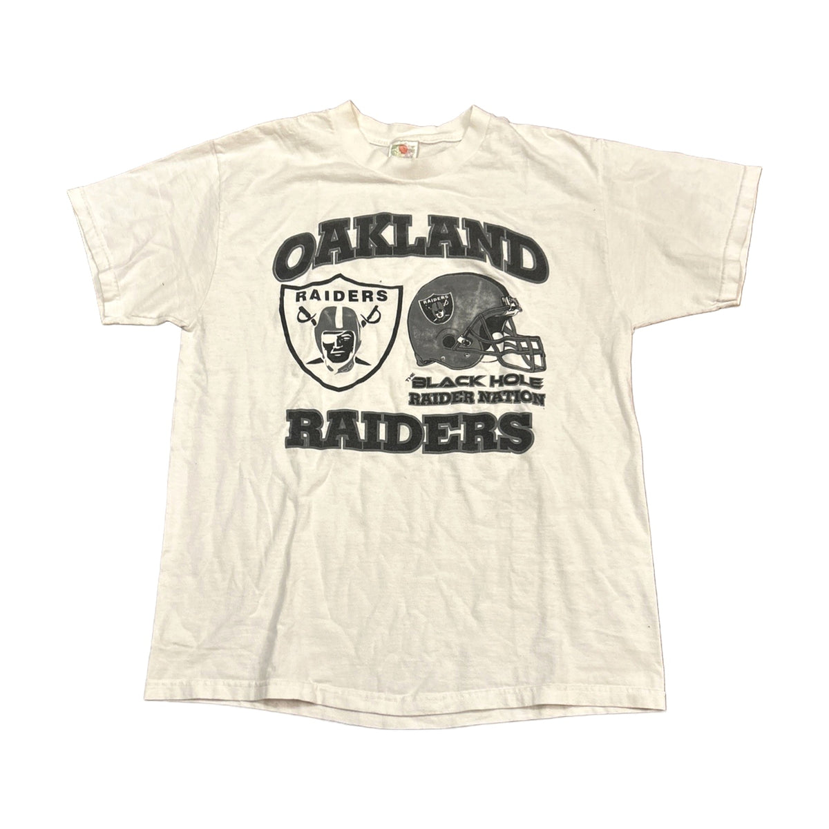 Vintage 90s Oakland Raiders Fruit of the Loom T-Shirt white - photo 1