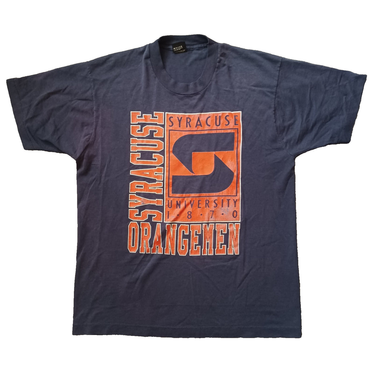 Vintage 90s Syracuse Orangemen Screen Stars T-Shirt blue - photo 1