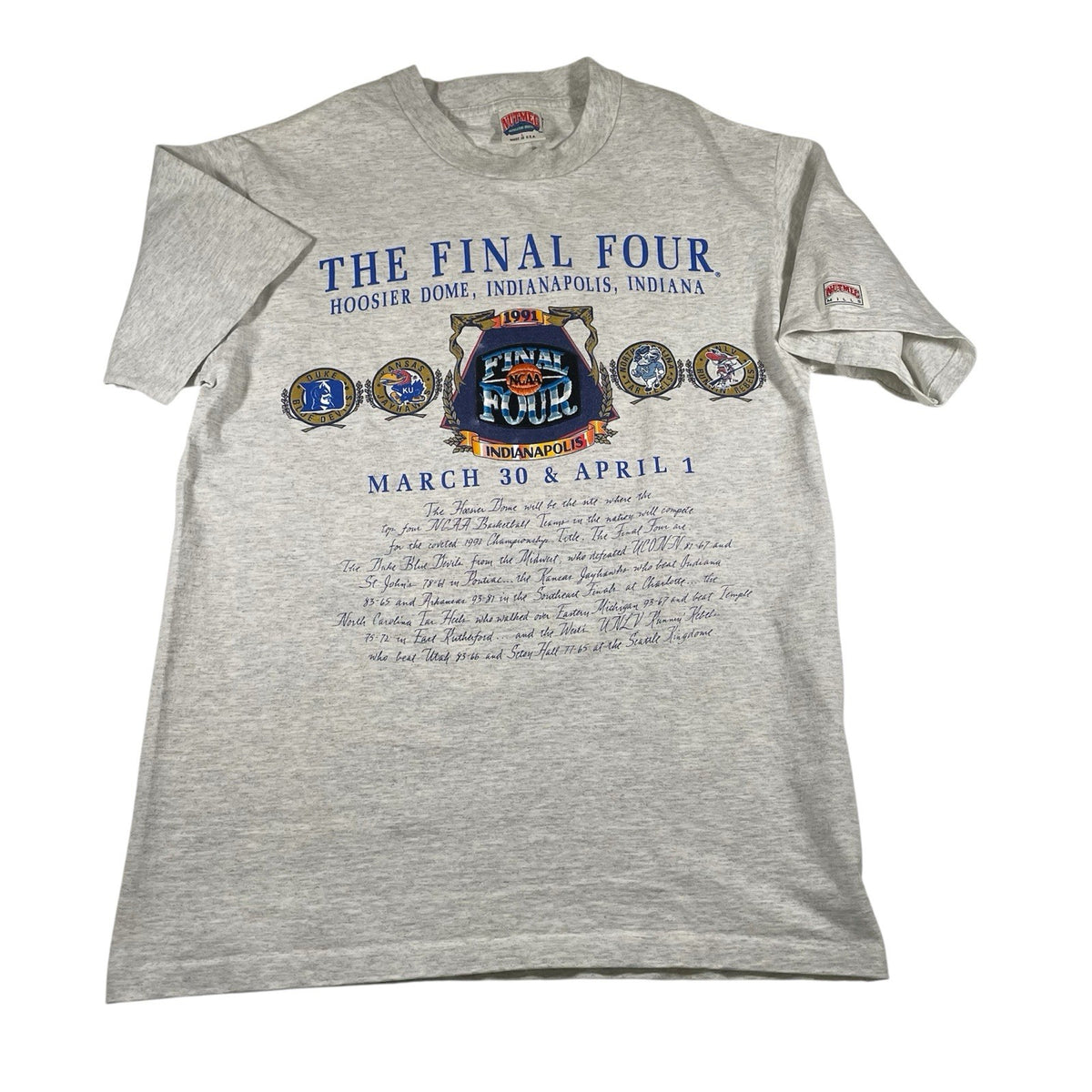 Vintage 1991 Duke Blue Devils Nutmeg T-Shirt gray - photo 1
