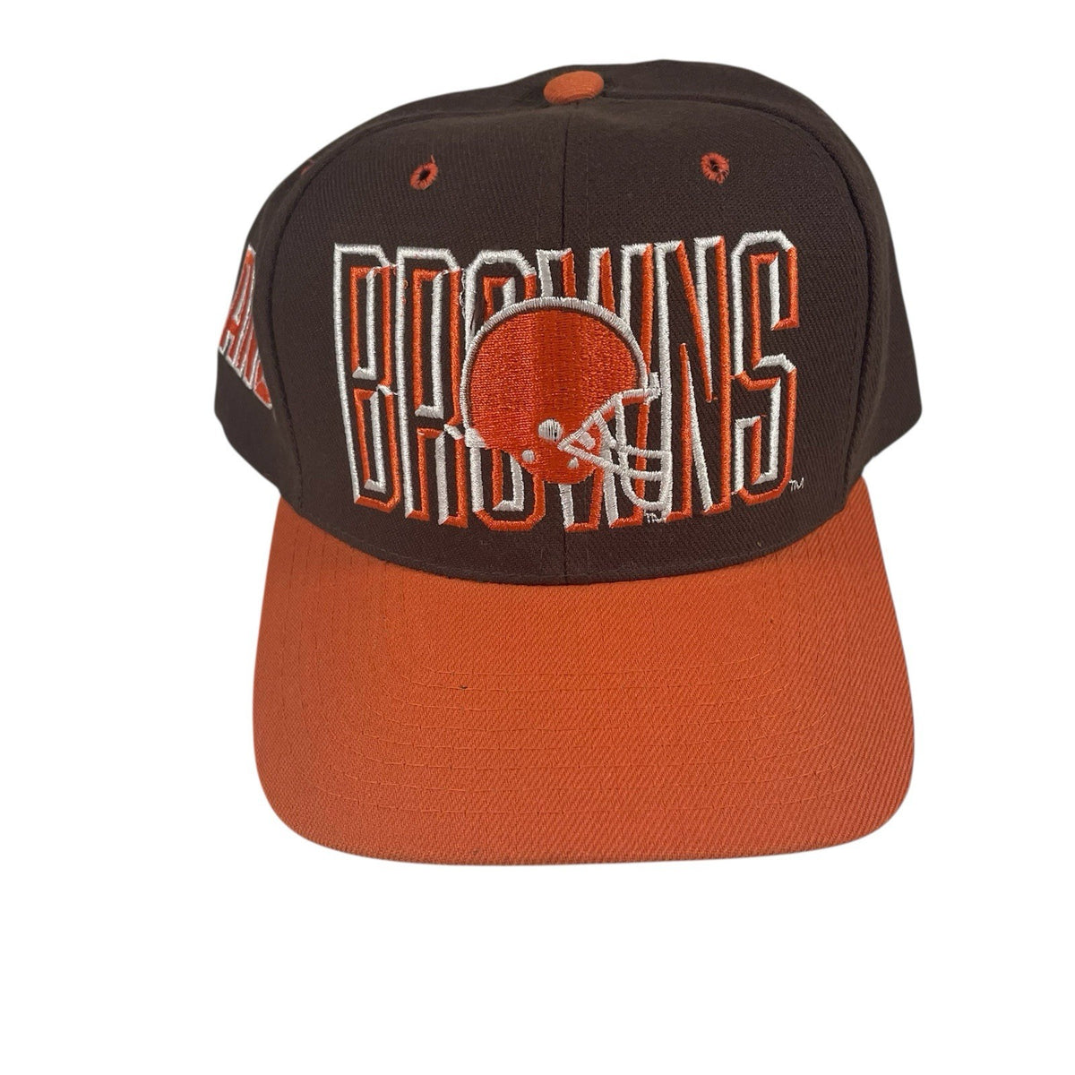 Vintage 90s Cleveland Browns Team NFL Snapback Hat brown - photo 1