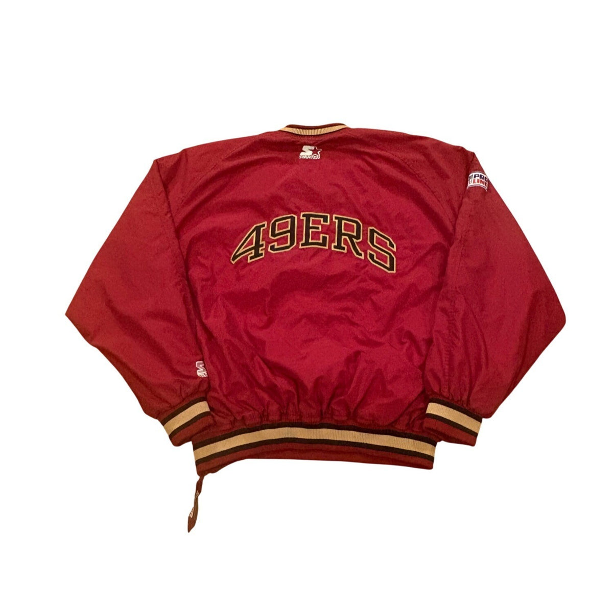 Vintage 90s San Francisco 49ers Joe Montana Starter Jacket red - photo 2