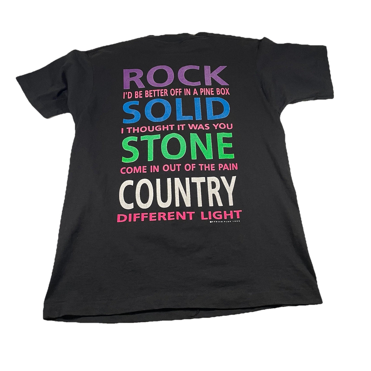 Vintage 1992 Doug Stone On Tour Screen Stars T-Shirt black - photo 2