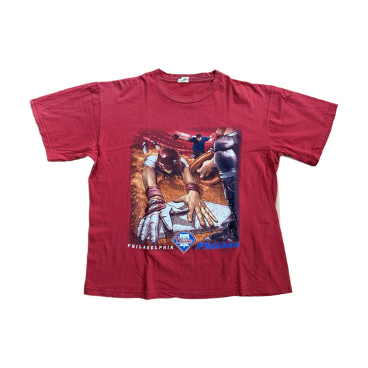 Vintage 1999 Philadelphia Phillies Tour Champ T-Shirt red - photo 1