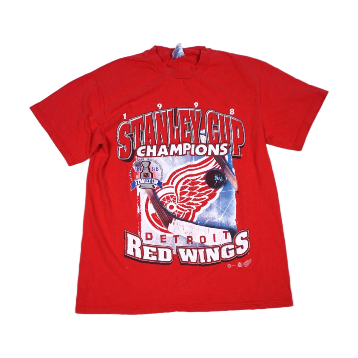 Vintage 1998 Detroit Red Wings Majestic T-Shirt red - photo 1
