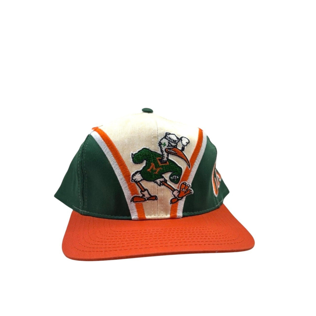 Vintage 90s Miami Hurricanes Twins Enterprise Snapback Hat white - photo 1