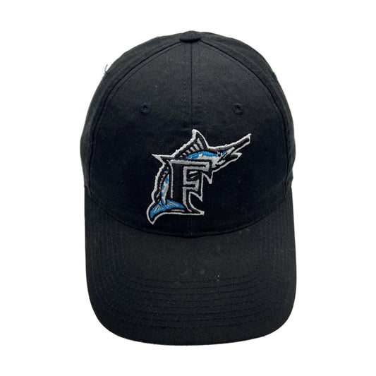 Vintage 90s Florida Marlins MLB Snapback Hat white - photo 1