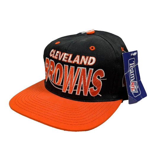 Vintage 90s Cleveland Browns Snapback Hat brown - photo 1