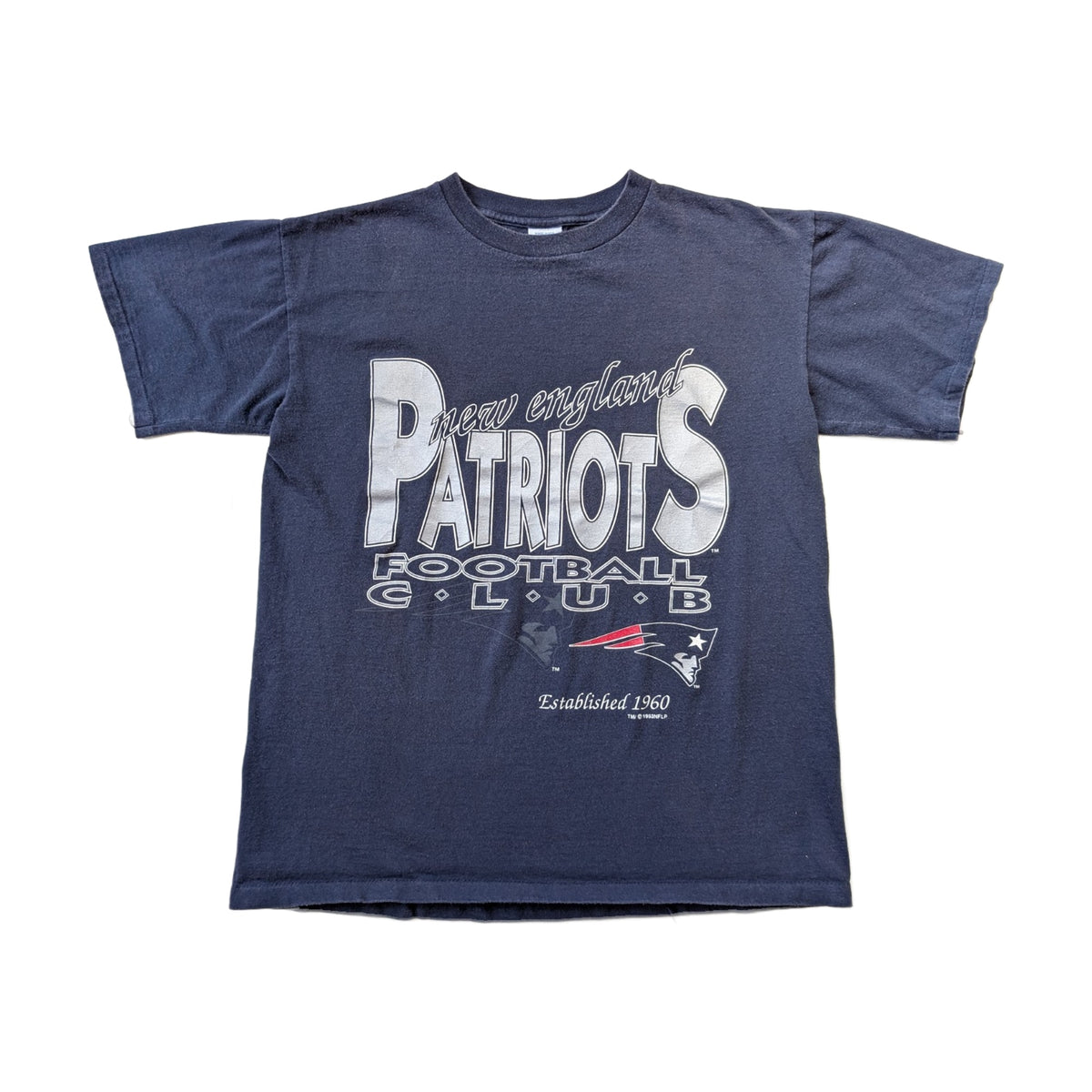 Vintage 1993 New England Patriots T-Shirt blue - photo 1