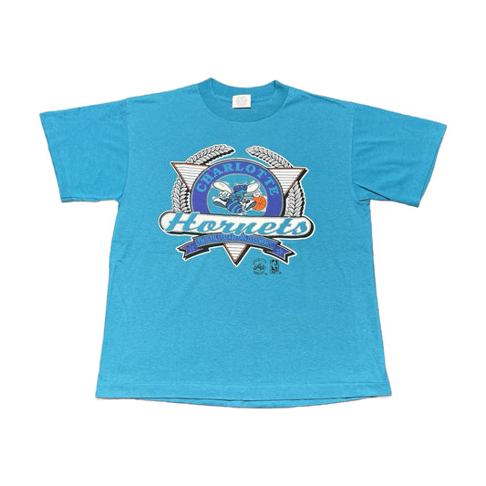 Vintage 90s Charlotte Hornets Unbranded T-Shirt blue - photo 1