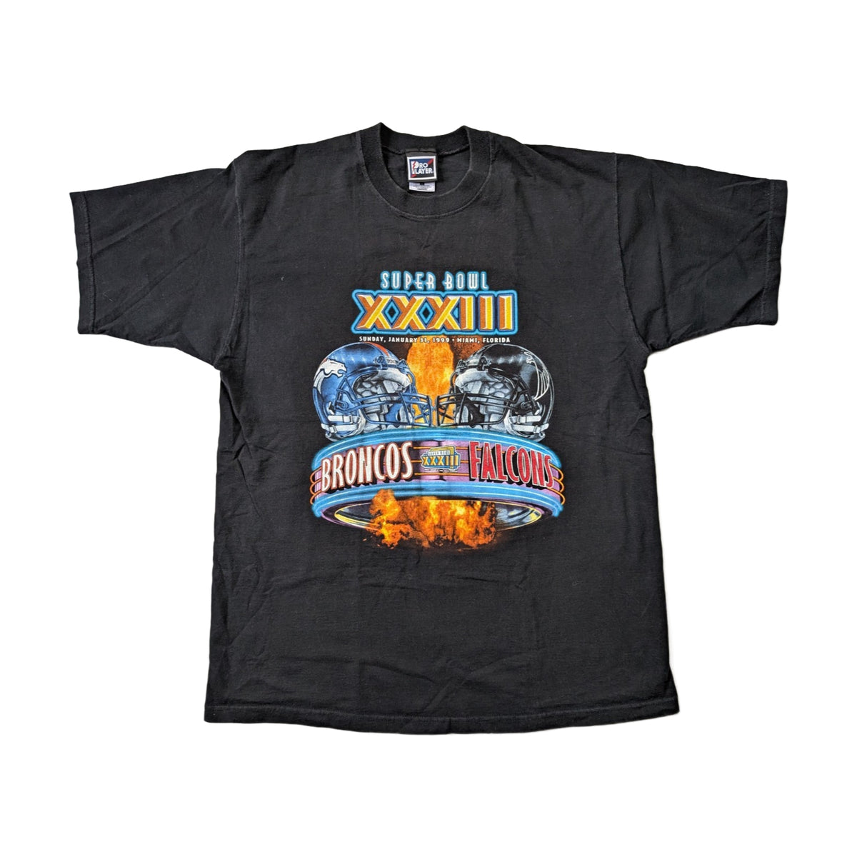 Vintage 90s Atlanta Falcons Super Bowl Pro Player T-Shirt black - photo 1
