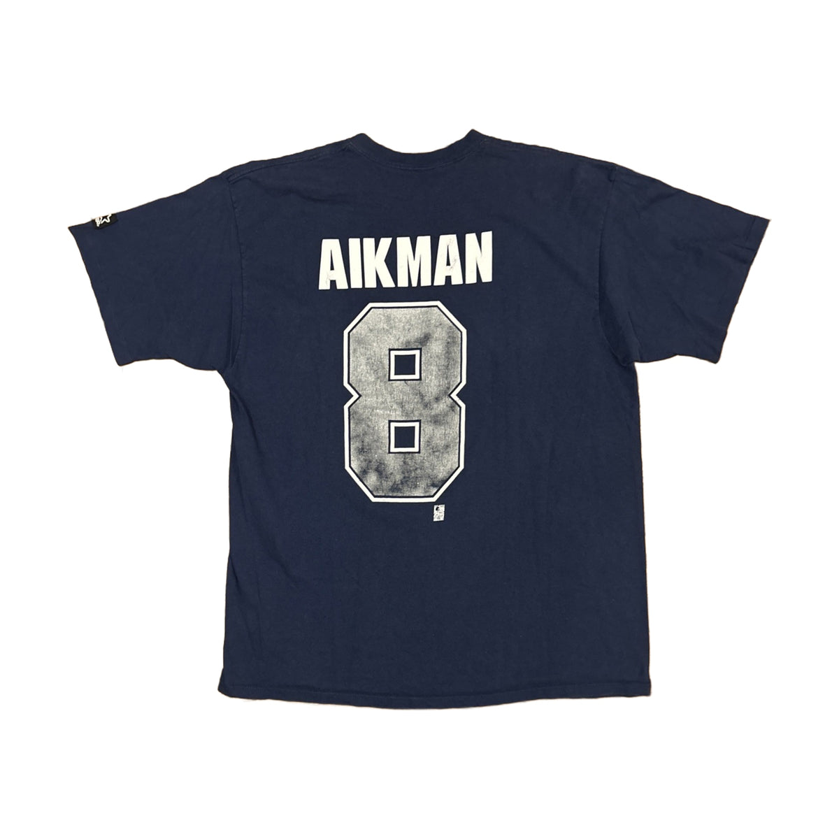 Vintage 80s Dallas Cowboys Troy Aikman Starter T-Shirt blue - photo 2
