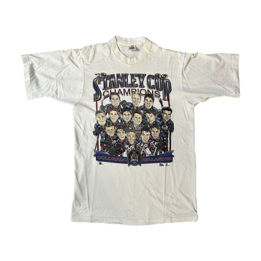 Vintage 1996 Colorado Avalanche Champions Fruit of the Loom T-Shirt multicolor - photo 1