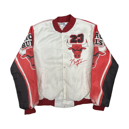 Vintage 90s Chicago Bulls Michael Jordan Chalk Line Jacket red - photo 1