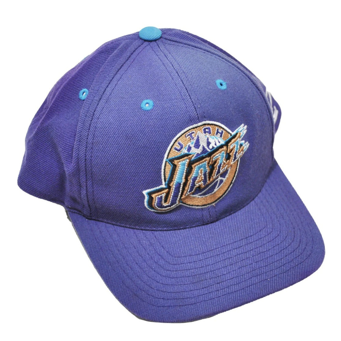 Vintage 90s Utah Jazz Logo Athletic Snapback Hat - photo 1