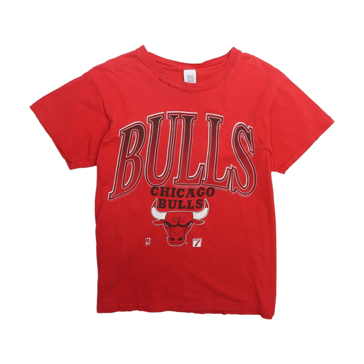 Vintage 90s Chicago Bulls Logo 7 T-Shirt red - photo 1
