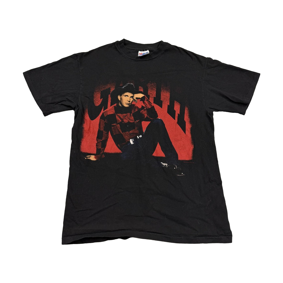 Vintage 90s Garth Brooks Tour Hanes T-Shirt black - photo 1