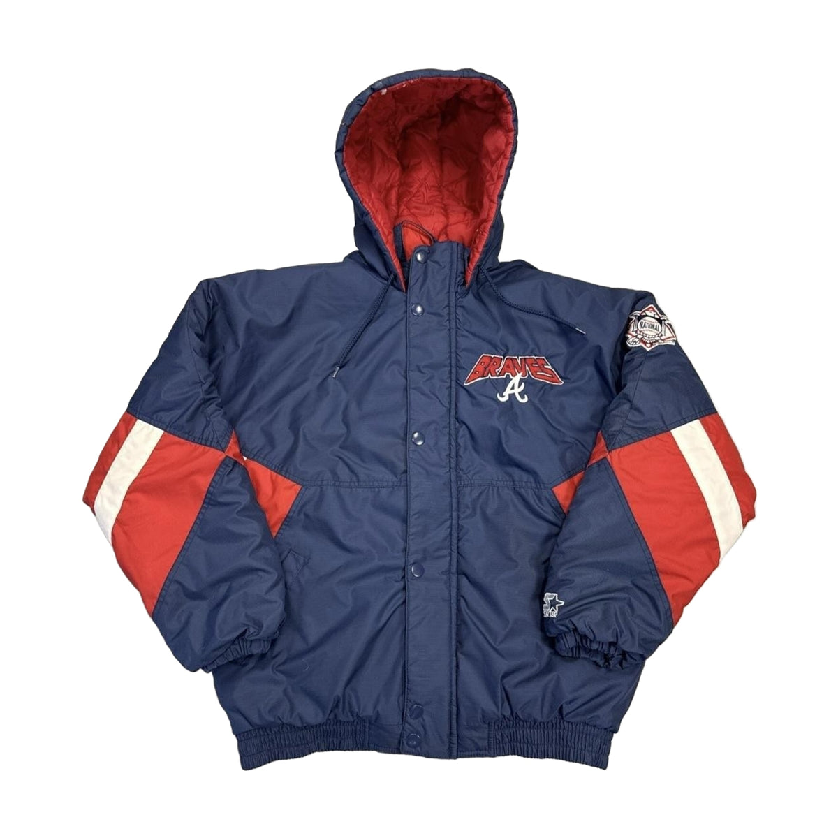 Vintage 90s Atlanta Braves Starter Jacket blue - photo 1