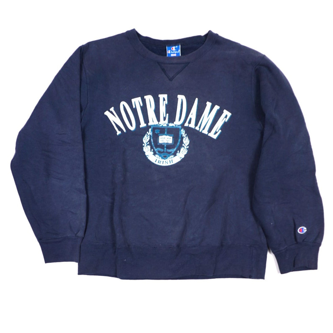 Vintage 90s Notre Dame Champion Sweatshirt blue - photo 1
