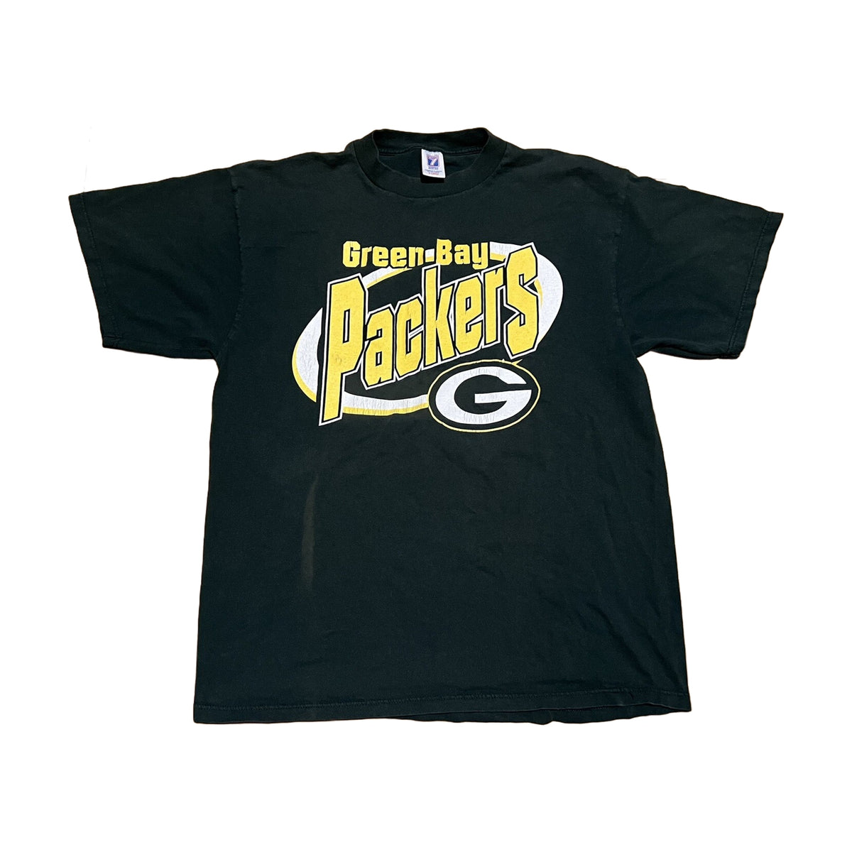 Vintage 90s Green Bay Packers Brett Favre Logo 7 T-Shirt green - photo 1