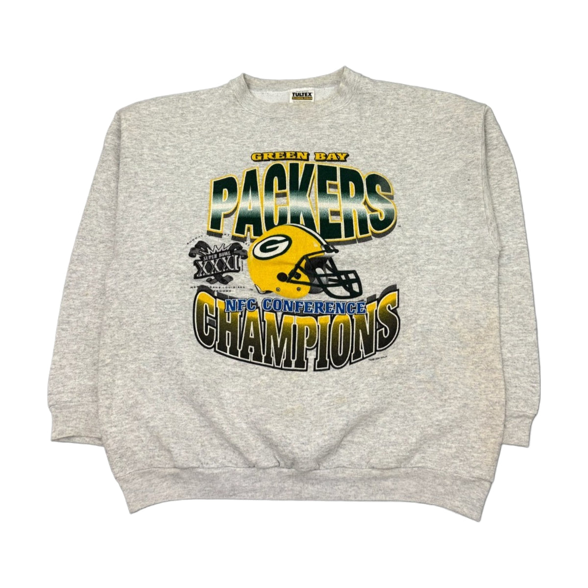 Vintage 90s Green Bay Packers Brett Favre Tultex Sweatshirt green - photo 1