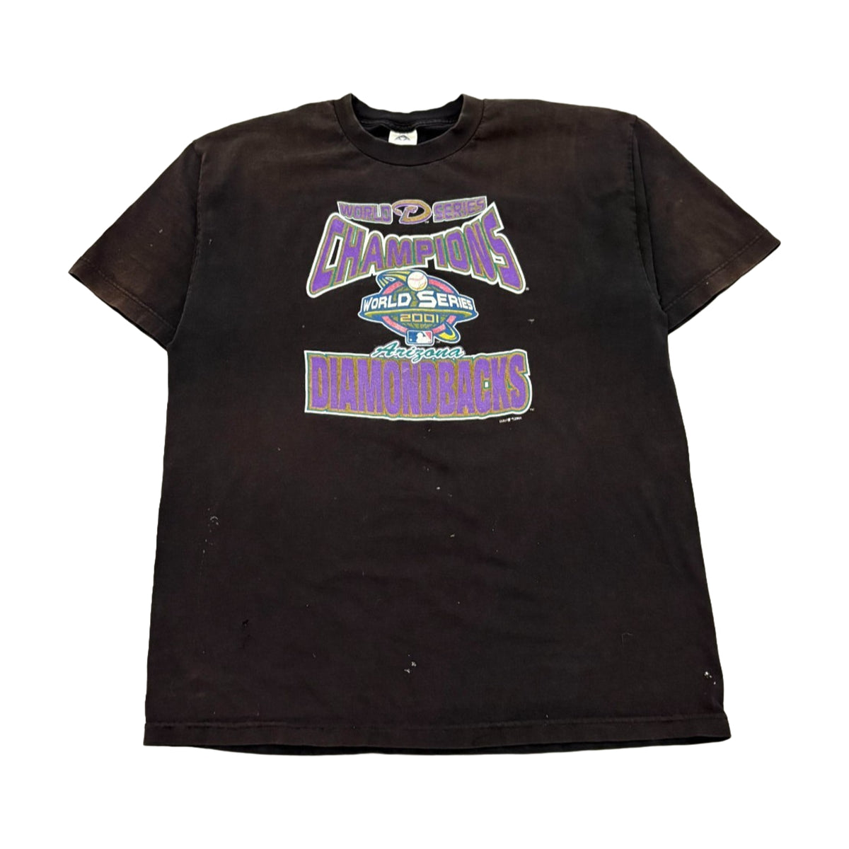 Vintage 90s Arizona Diamondbacks Randy Johnson World Series Aaa T-Shirt black - photo 1