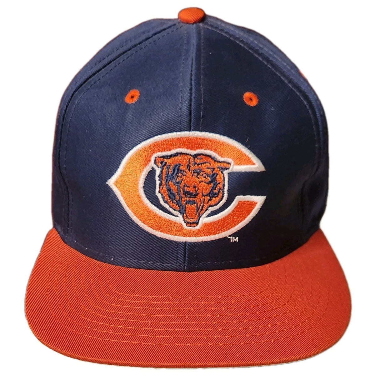 Vintage 90s Chicago Bears Logo 7 Snapback Hat blue - photo 1