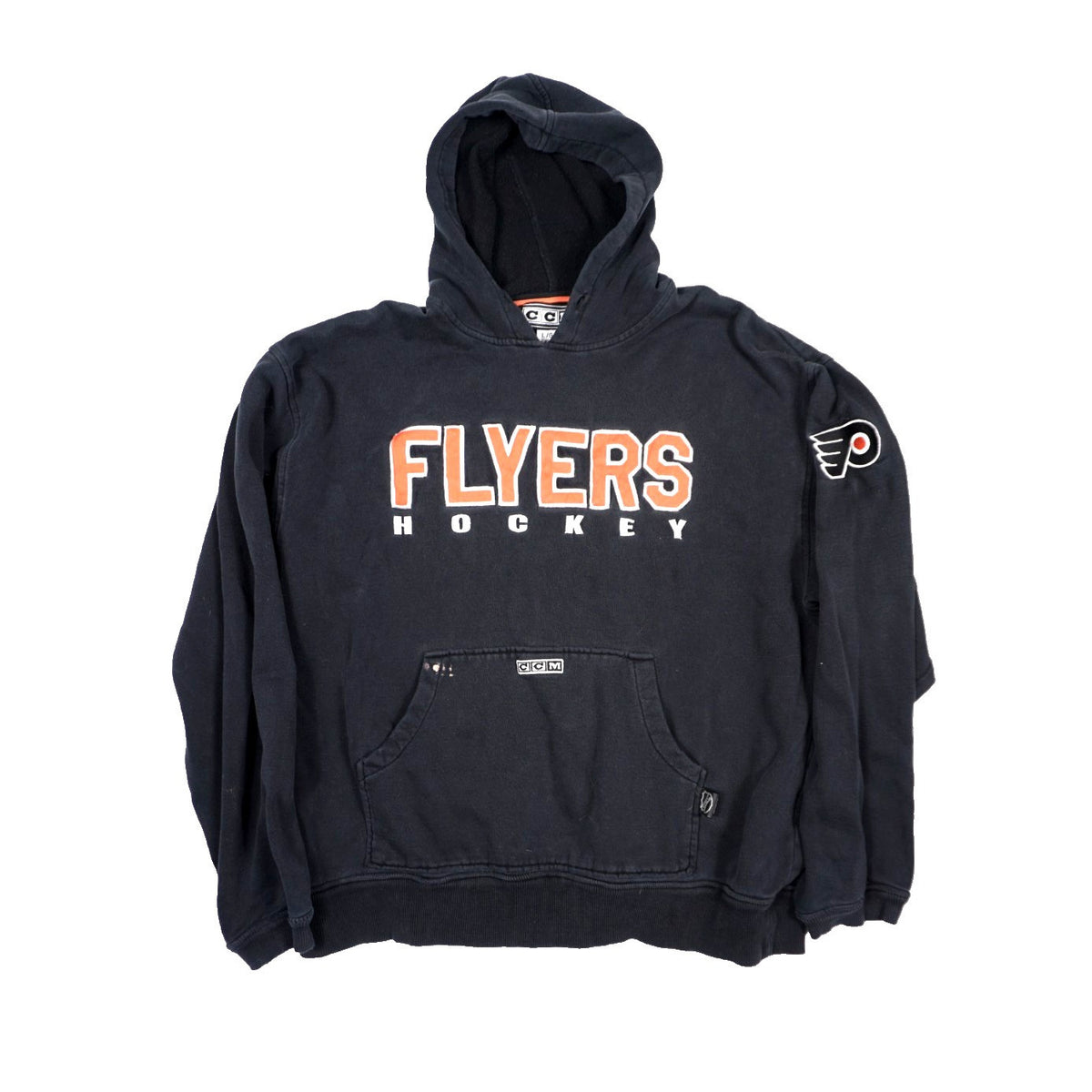 Vintage 90s Philadelphia Flyers Ccm Sweatshirt black - photo 1