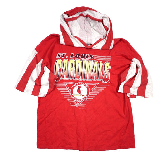 Vintage 90s St Louis Cardinals Mark Mcgwire Logo 7 Hoodie red - photo 1
