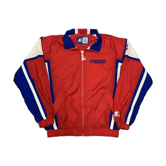 Vintage 90s Philadelphia 76ers Starter Jacket red - photo 1