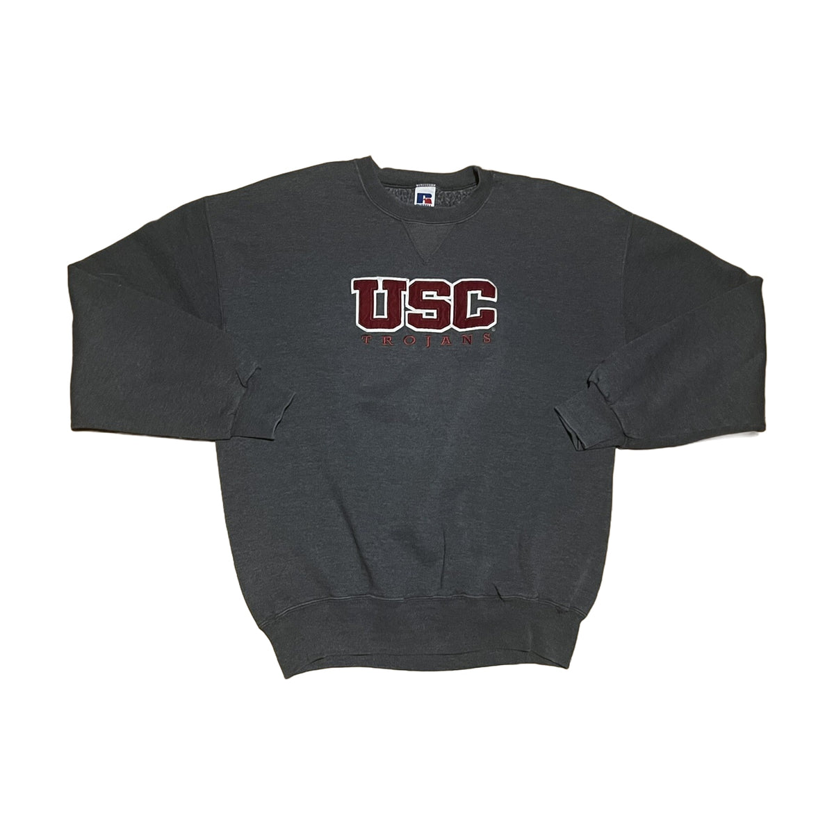 Vintage 90s USC Trojans Russell Athletic Sweatshirt gray - photo 1