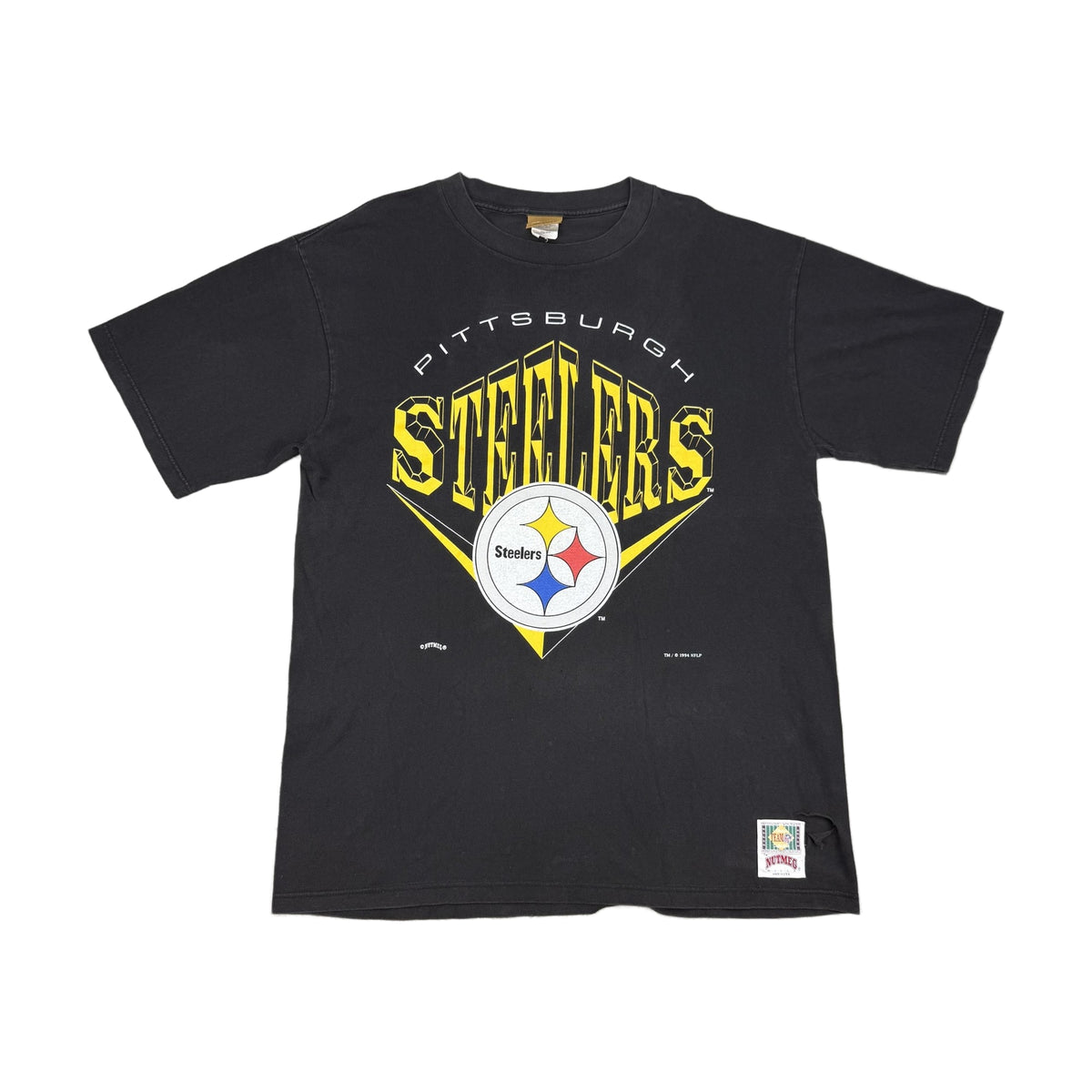 Vintage 90s Pittsburgh Steelers Nutmeg T-Shirt black - photo 1