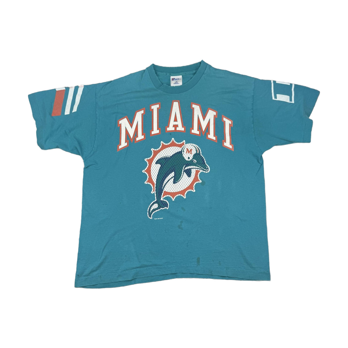 Vintage 90s Miami Dolphins Pro Player T-Shirt blue - photo 1