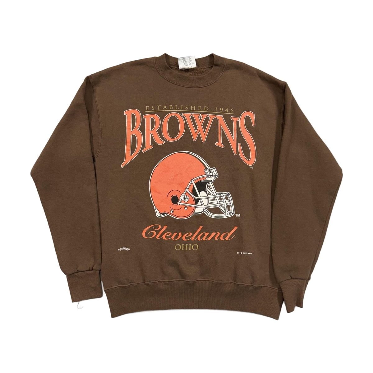 Vintage 90s Cleveland Browns Lee Sport Sweatshirt brown - photo 1