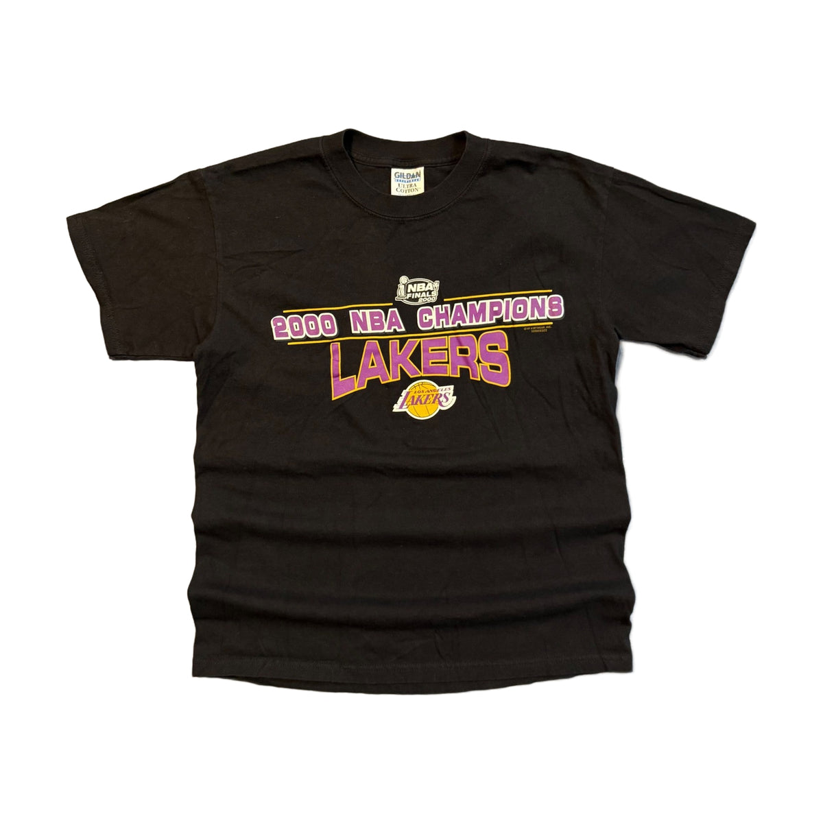 Vintage 2000 Los Angeles Lakers NBA Champions Gildan T-Shirt black - photo 1