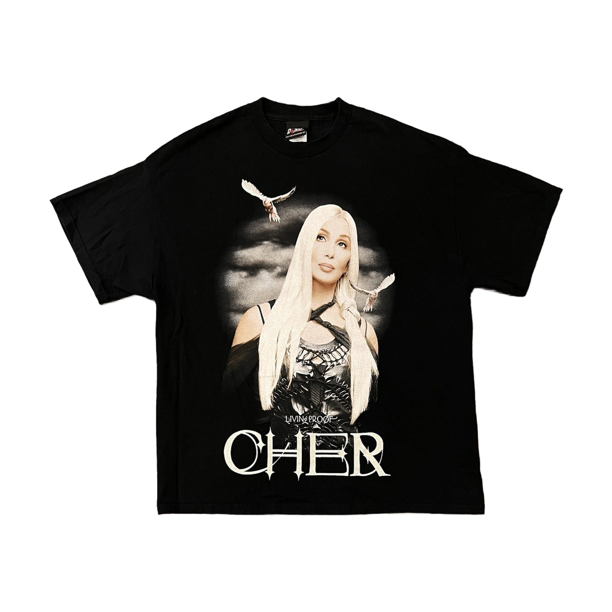 Vintage 2004 Cher Living Proof Farewell Tour Giant T-Shirt black - photo 1